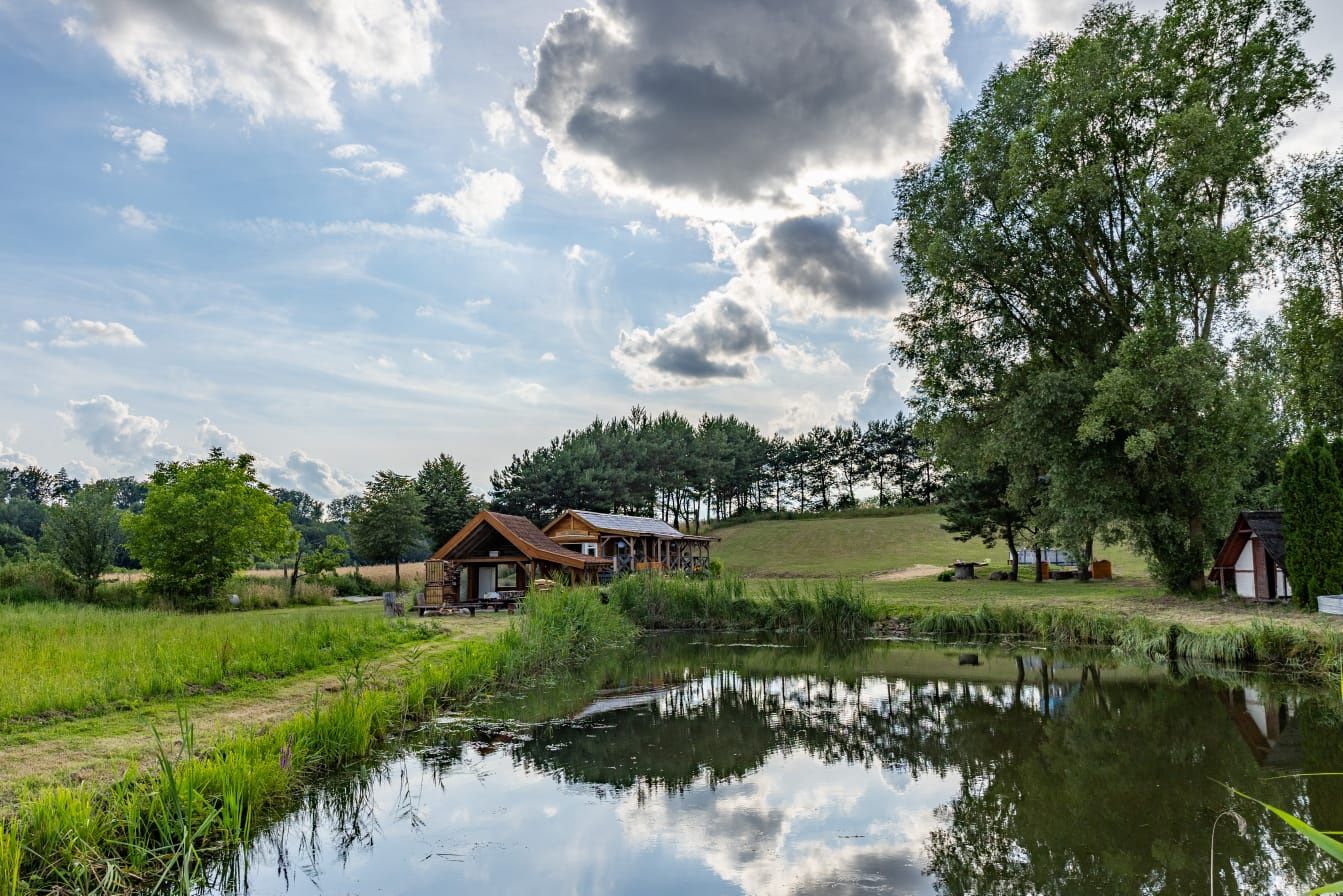 Domki nad drwęcą, stawy rybne, jezioro, wędkowanie, mazury ,kajaki