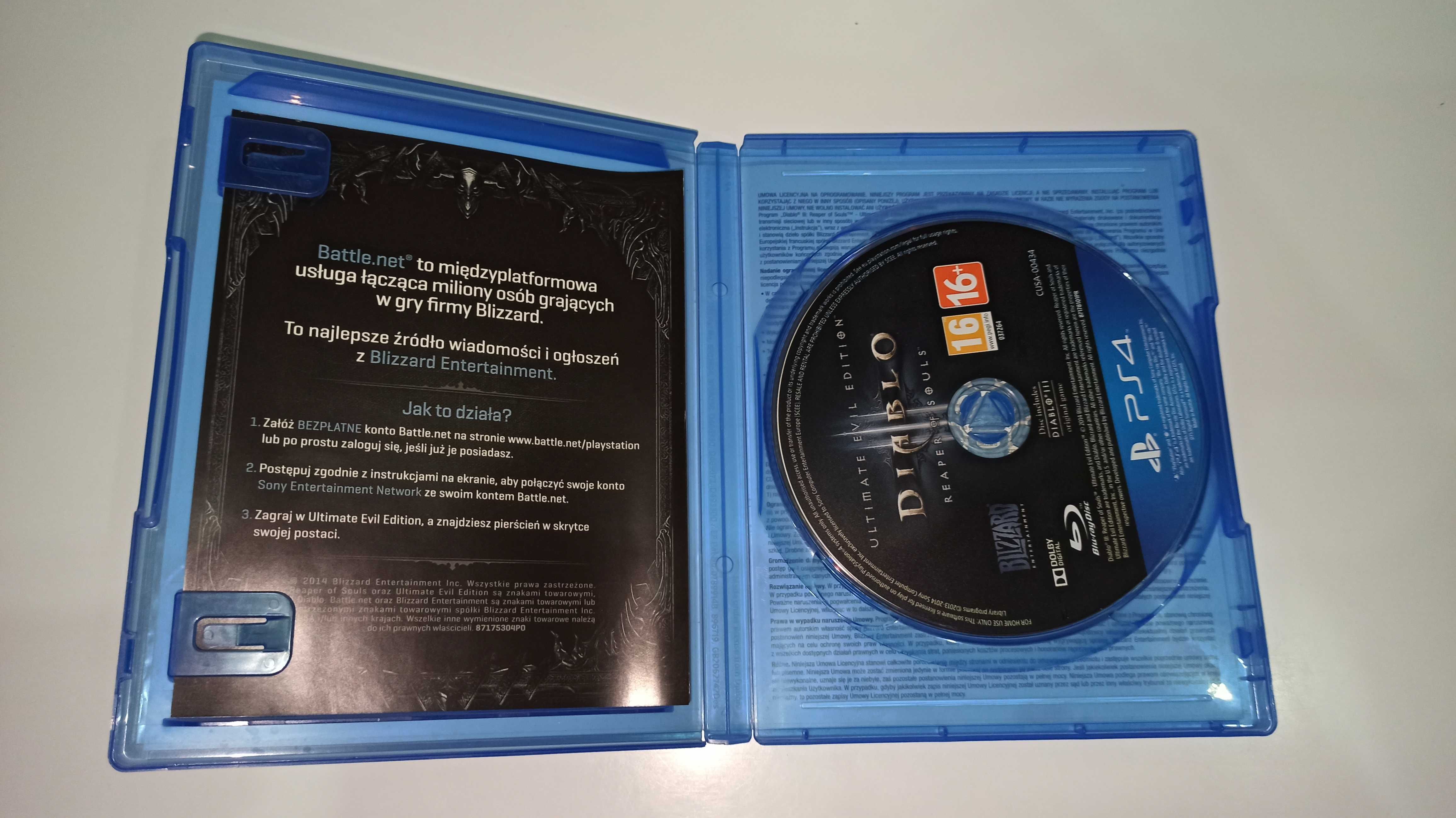 ps4 DIABLO III 3 REAPER OF SOULS PL postacie mówią po polsku