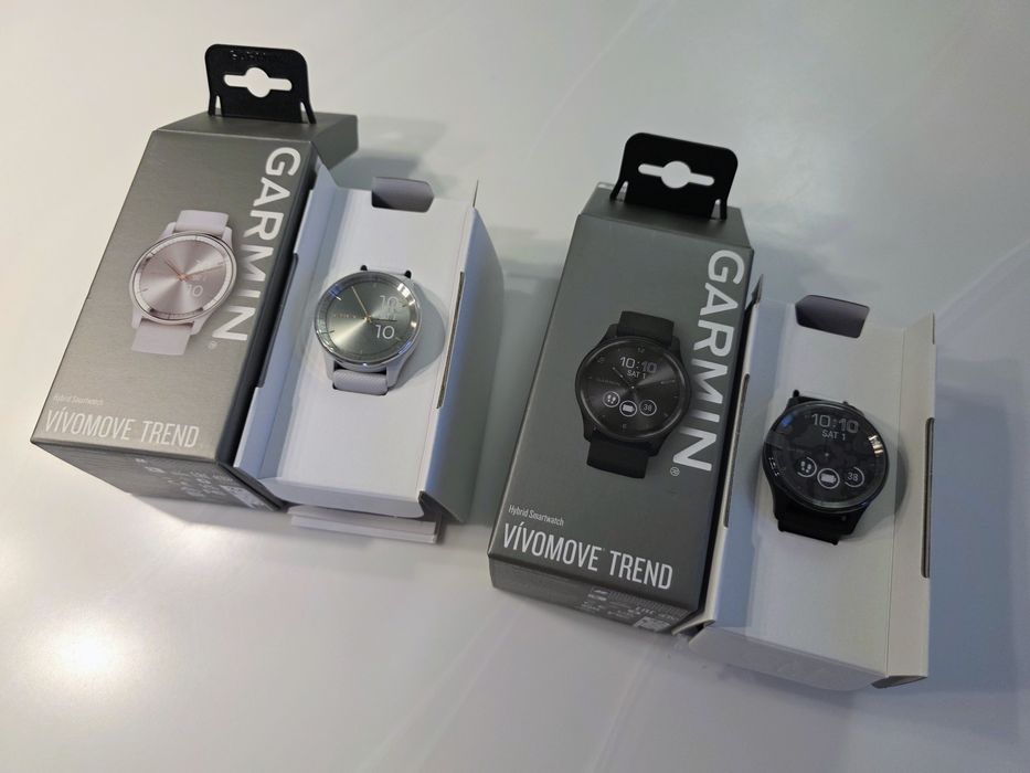 Garmin Vivomove Trend zegarki, czarny i biały, zegarek
