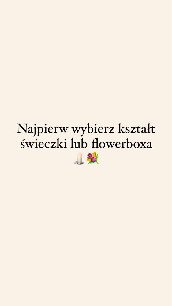 Flowerbox ze świeczek sojowych