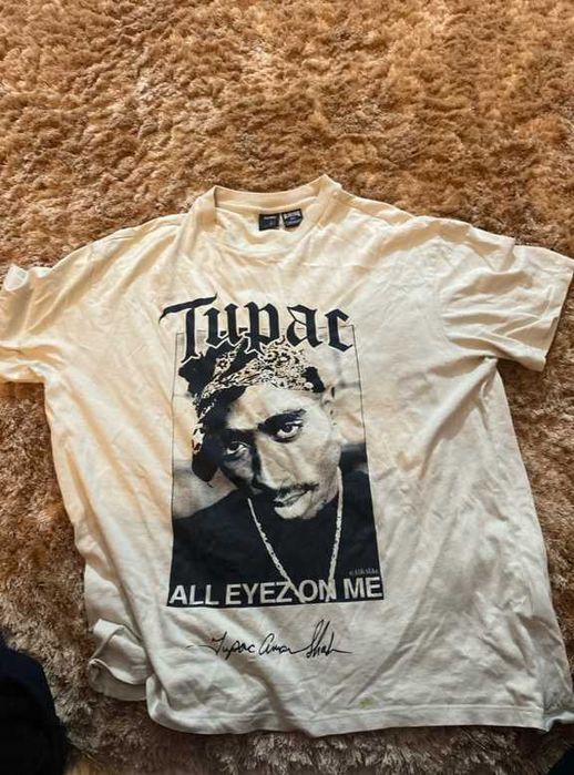 T-Shirt Tupac 2Pac All Eyez On Me Album - Tamanho L Oversized Unisex
