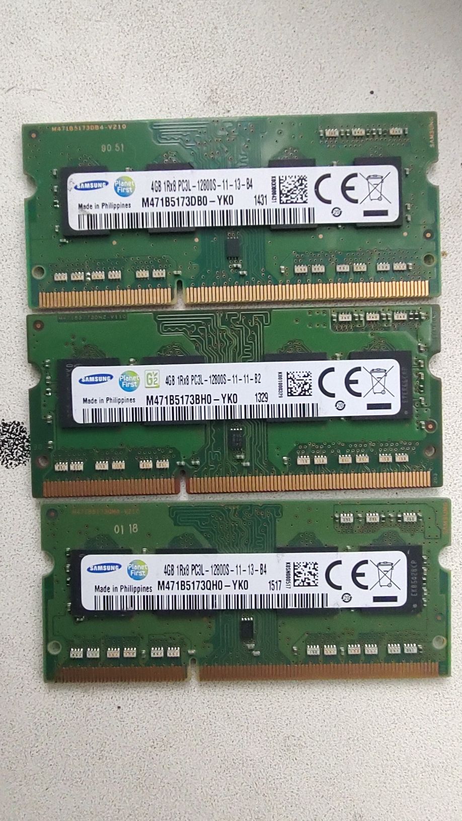 SO-DIMM DDR3 PC3L-1600 4 ГБ Samsung для ноутбука, гарантия