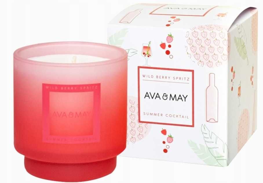 Świeca zapachowa 200g Ava & May - WILD BERRY SPRITZ