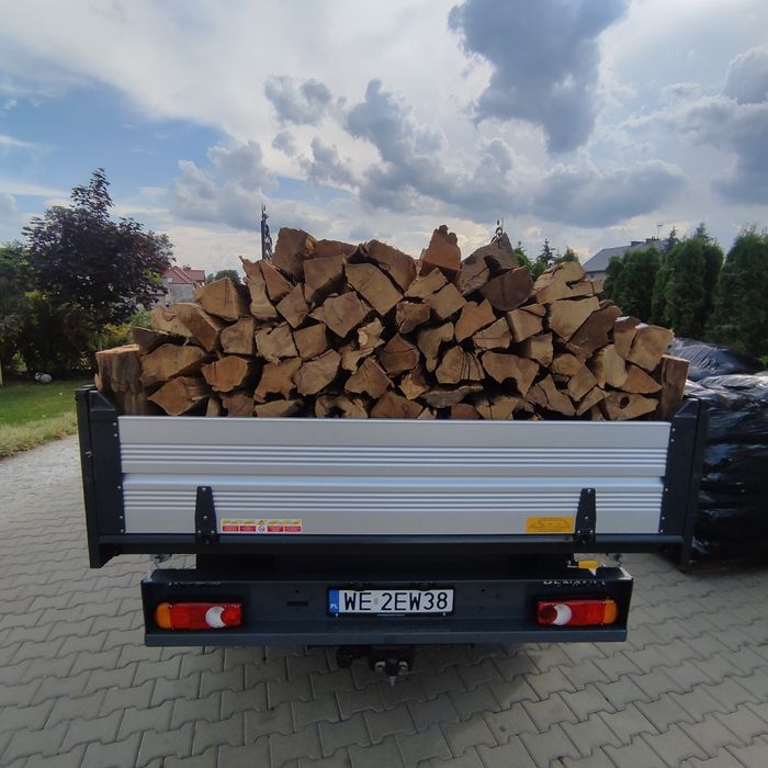 Drewno kominkowe, opałowe, topola, osika, suche, sezonowane 2 lata, do