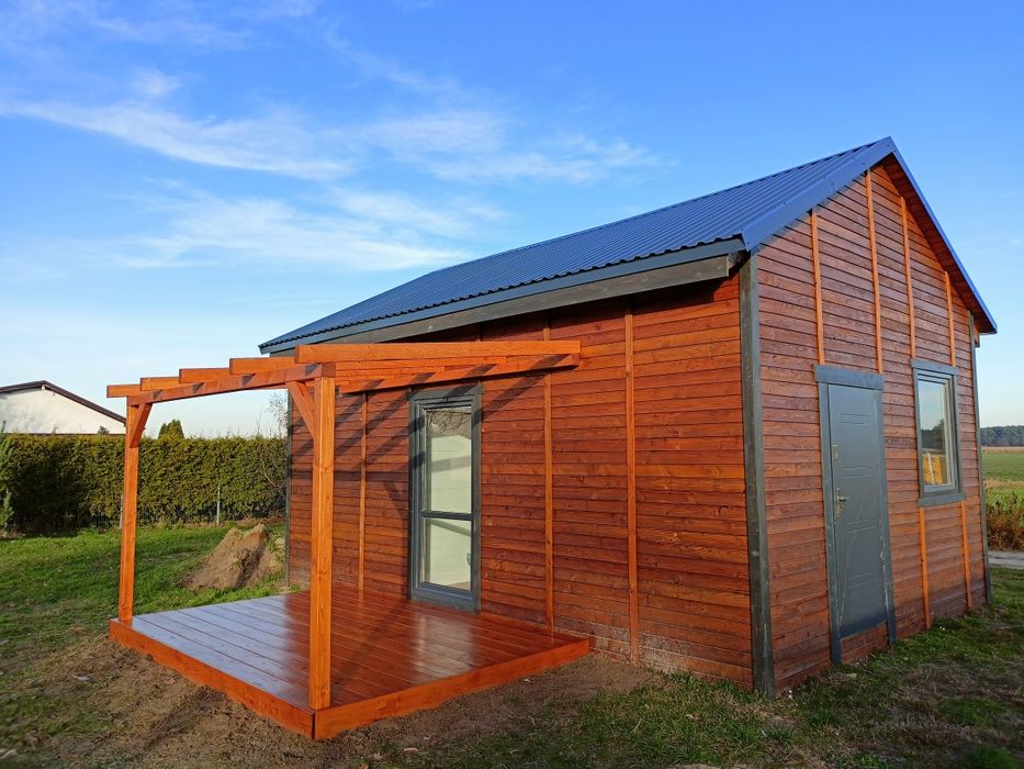 Działka z domkiem drewnianym 35m2 ROD "Pod Lasem" Chrząstowo