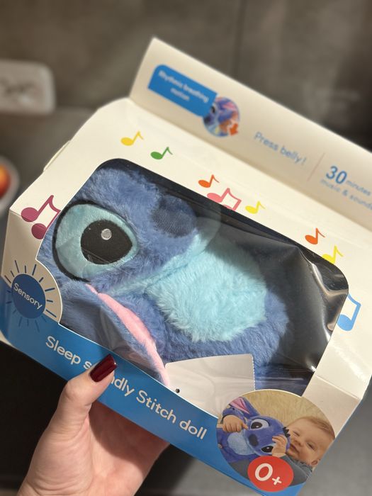 Disney Stitch Lilo Angel przytulanka oddychająca maskotka lampka nocna