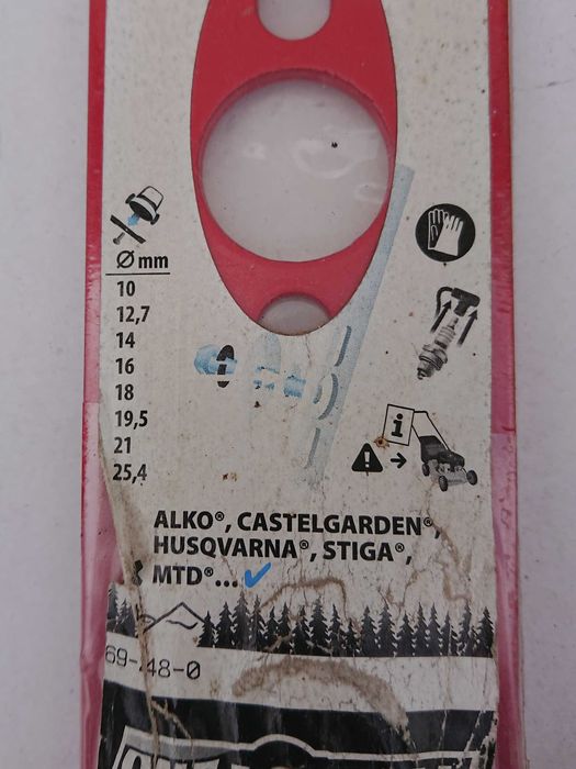 Lâmina corta-relvas Universal 40cm com adaptadores