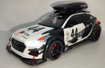 Audi RS6 Avant Rally модель 1:24 CHE ZHI Металл звук свет.