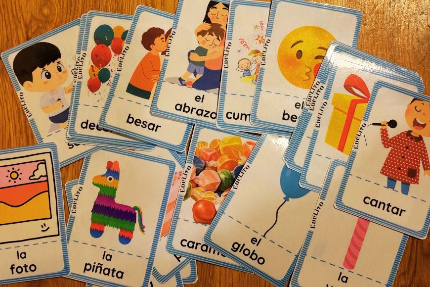 Urodziny po hiszpańsku – Zestaw Fiszek (2 wersje do wyboru)