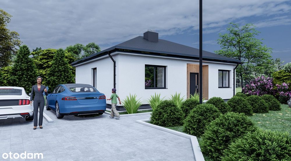 Boruja Kościelna - dom z ogrodem 72,50 mkw