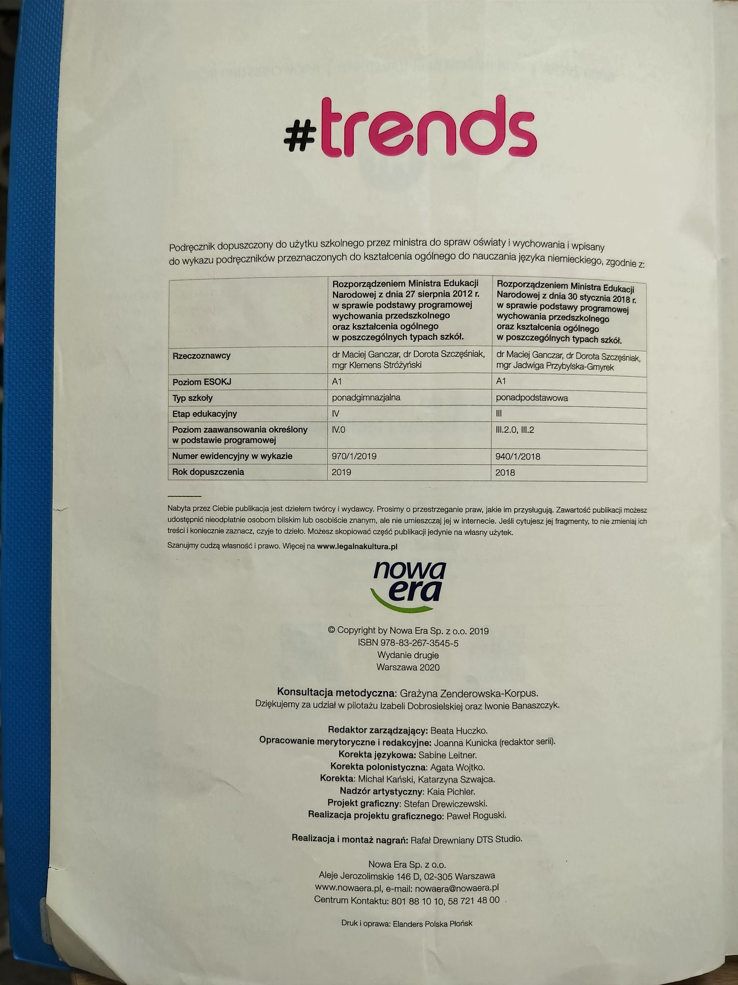 Język niemiecki technikum klasa 1