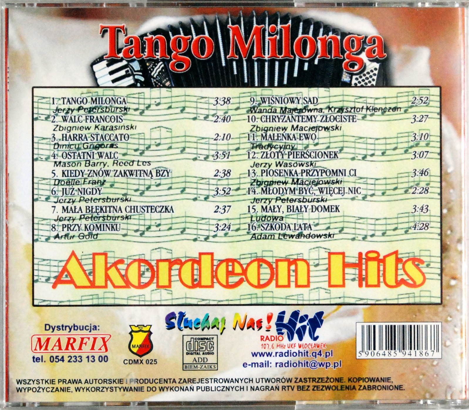 (CD) Tango Milonga - Akordeon Hits s.BDB