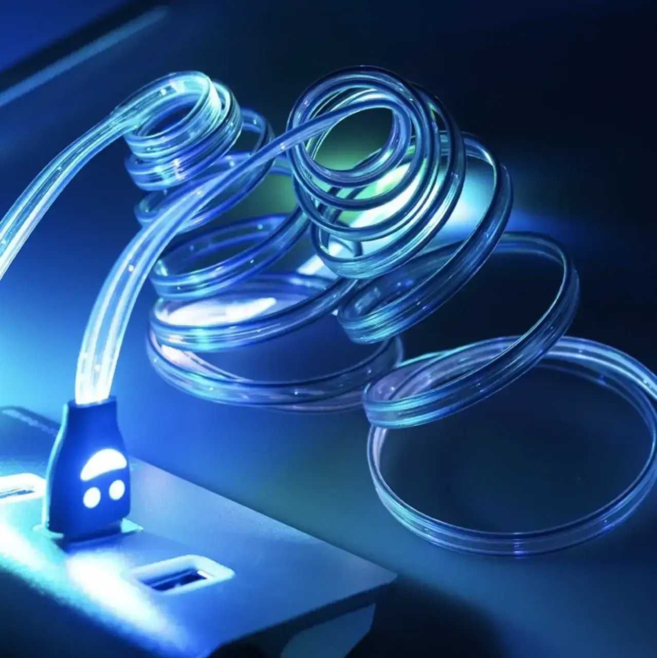 Кабель Micro USB с подсветкой микро юсб шнур микро юсб microusb