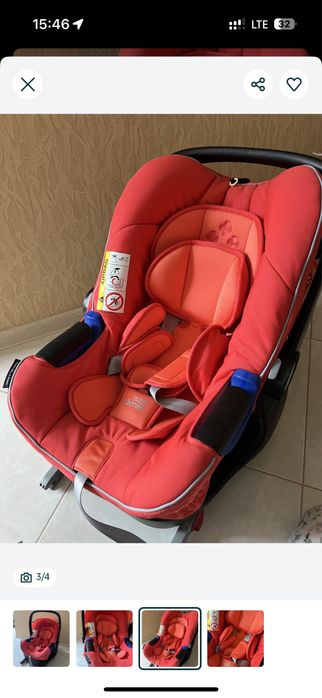 Автолюлька з базою isofix  Britax Römer Baby-Safe автокресло