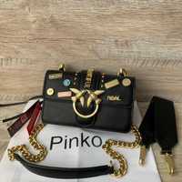 Кожаная женская сумка Pinko Пинко love Bag