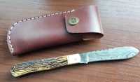 DAMAST scyzoryk nóż składany stal damasceńska handmade