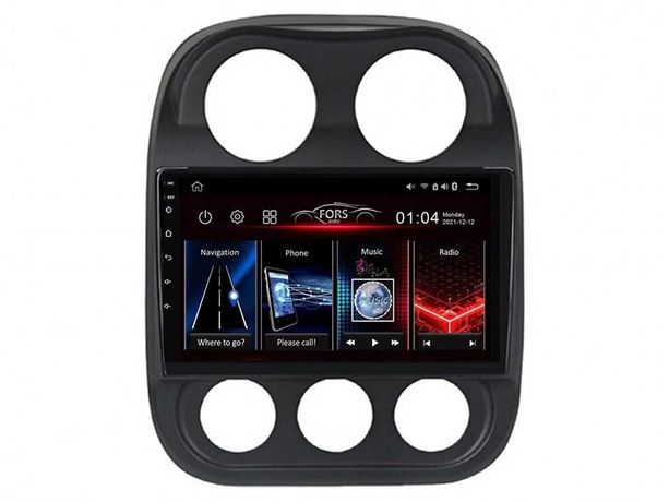 Radio samochodowe Android Jeep Compass (10.1") 2010.-2016