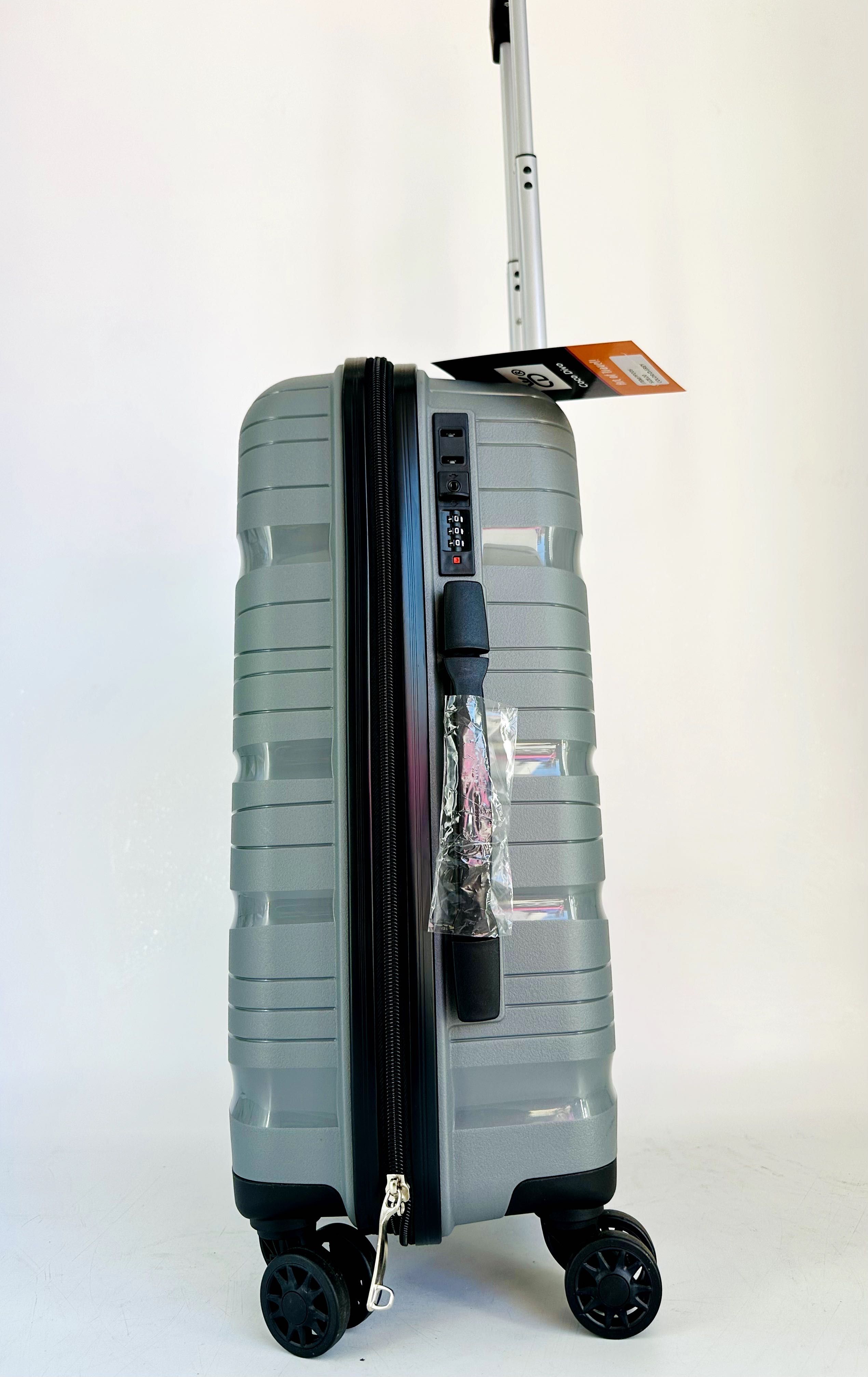 Nowa niepękająca walizka 55 cm ryanair wizzair szara