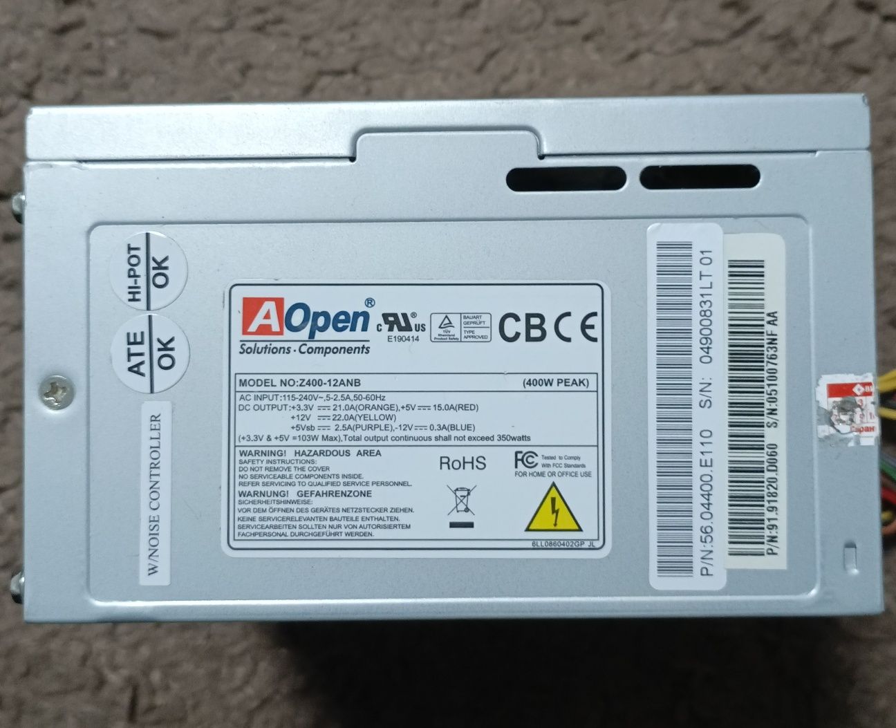 Блок живлення для Пк 400W