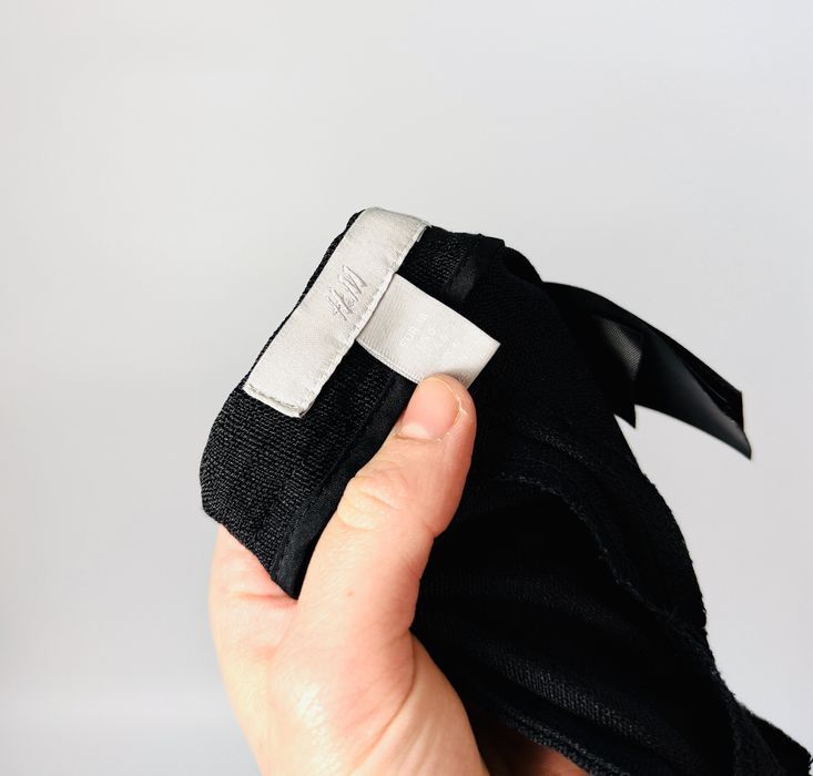 Czarne eleganckie spodnie z wysokim stanem M 38 H&M