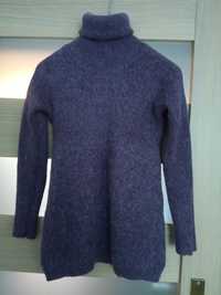 Sweter golf wełniany M/L