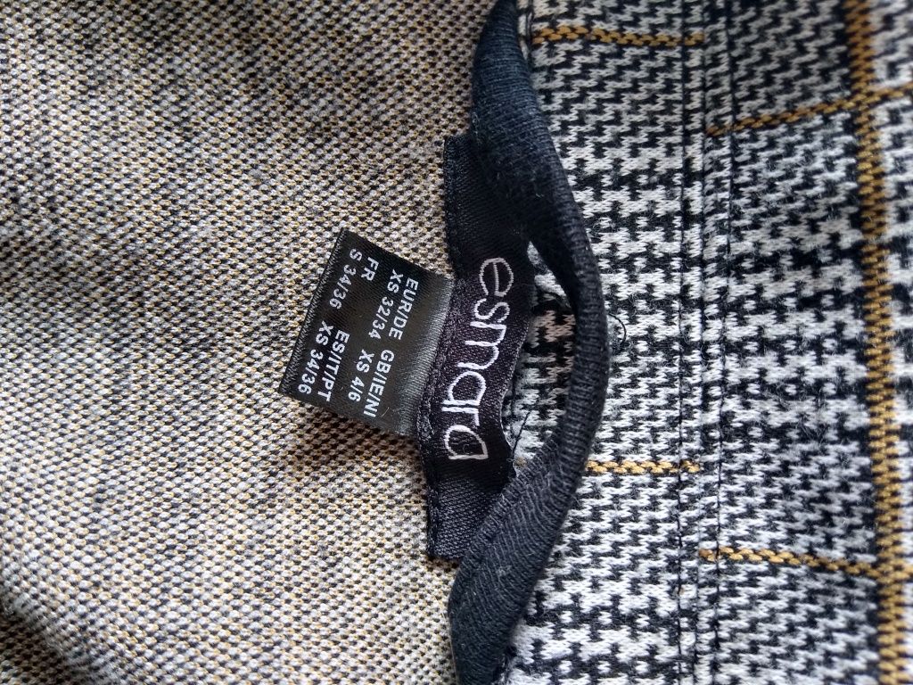 Garnitur ze spodniami w pepitkę S/M