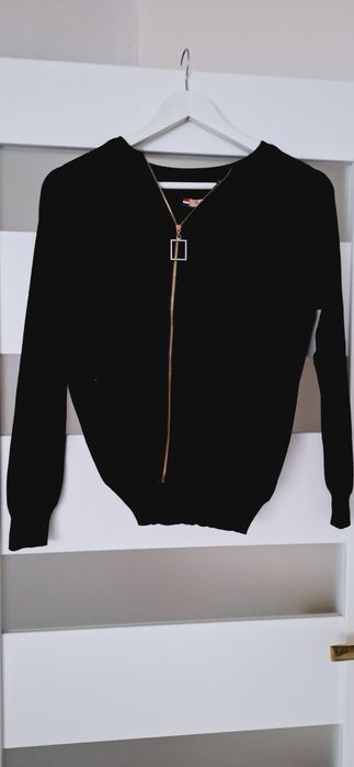 Azara paris bluza rozpinana sweterkowa dzianinowa zloty zamek