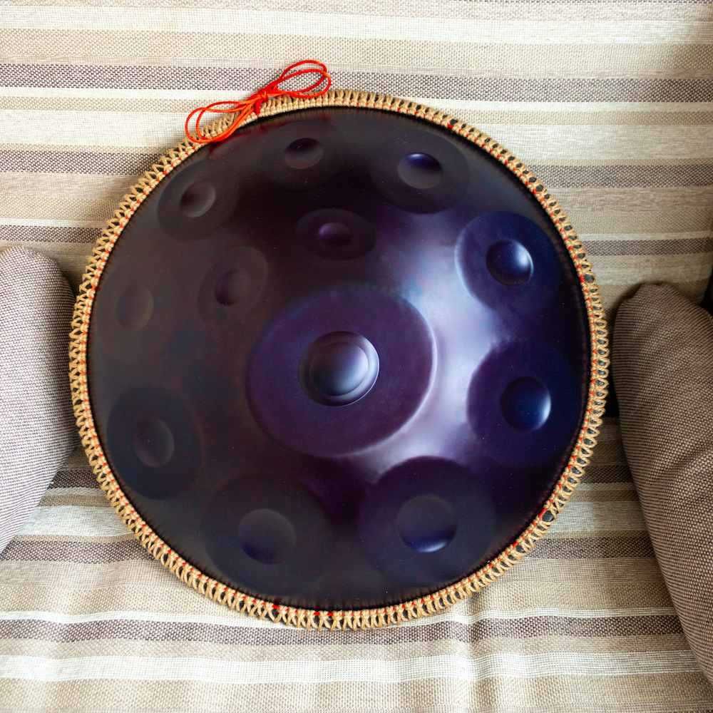 Ханг, handpan музыкальный инструмент на 12 нот золотой