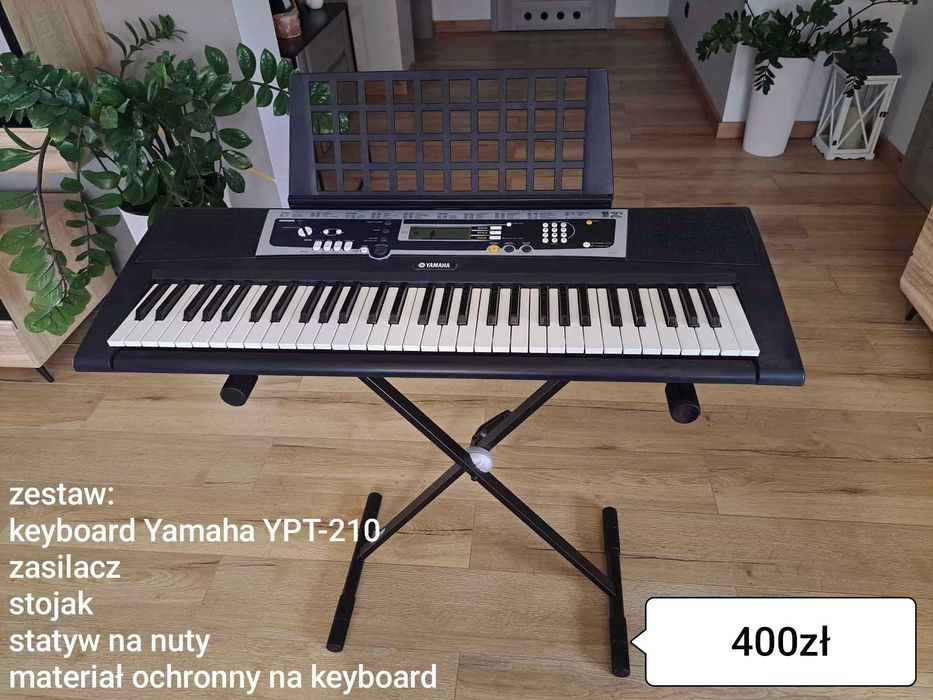 Keyboard Yamaha YPT-210 z akcesoriami