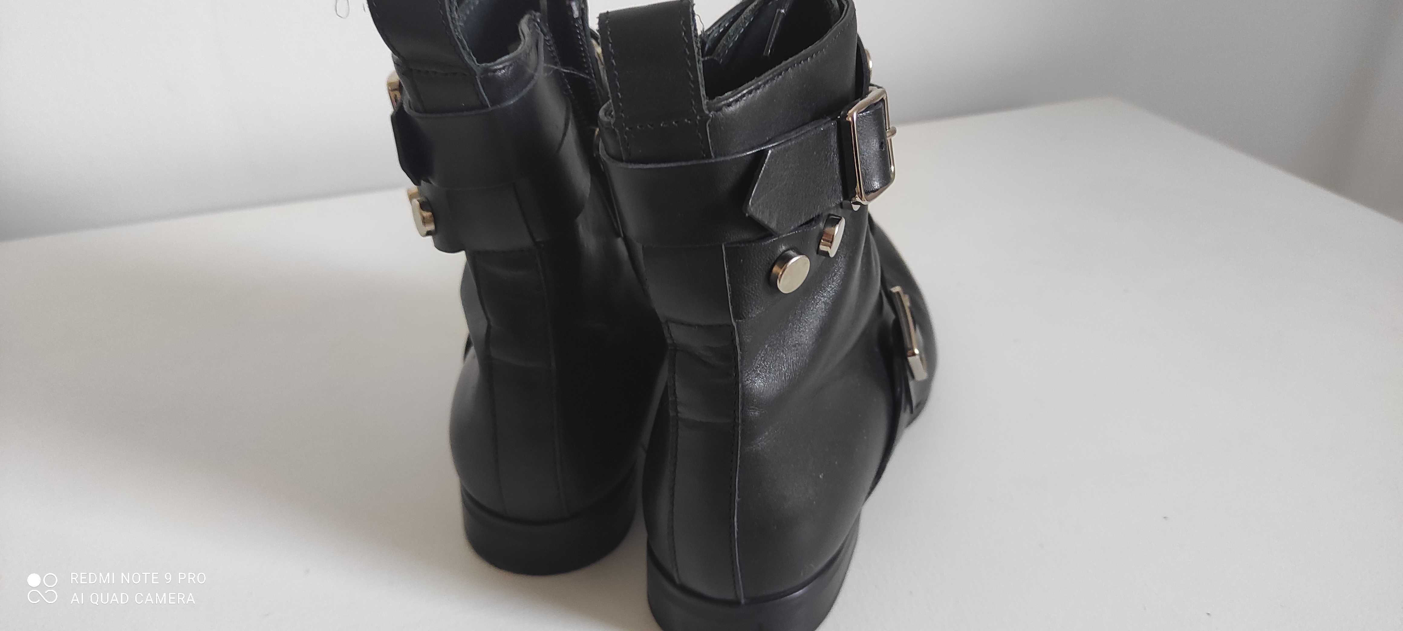 SIMPLE buty botki SKÓRA 37 Idealne