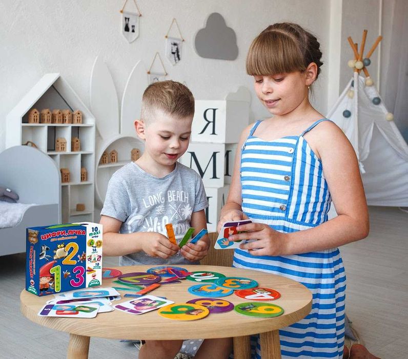 Игры обучающие Vladi Toys Абетка, Цифри, лічба (Укр)