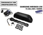 Bateria bidon do roweru elektrycznego ebike SAMSUNG 35E 17,5Ah 48V +5A