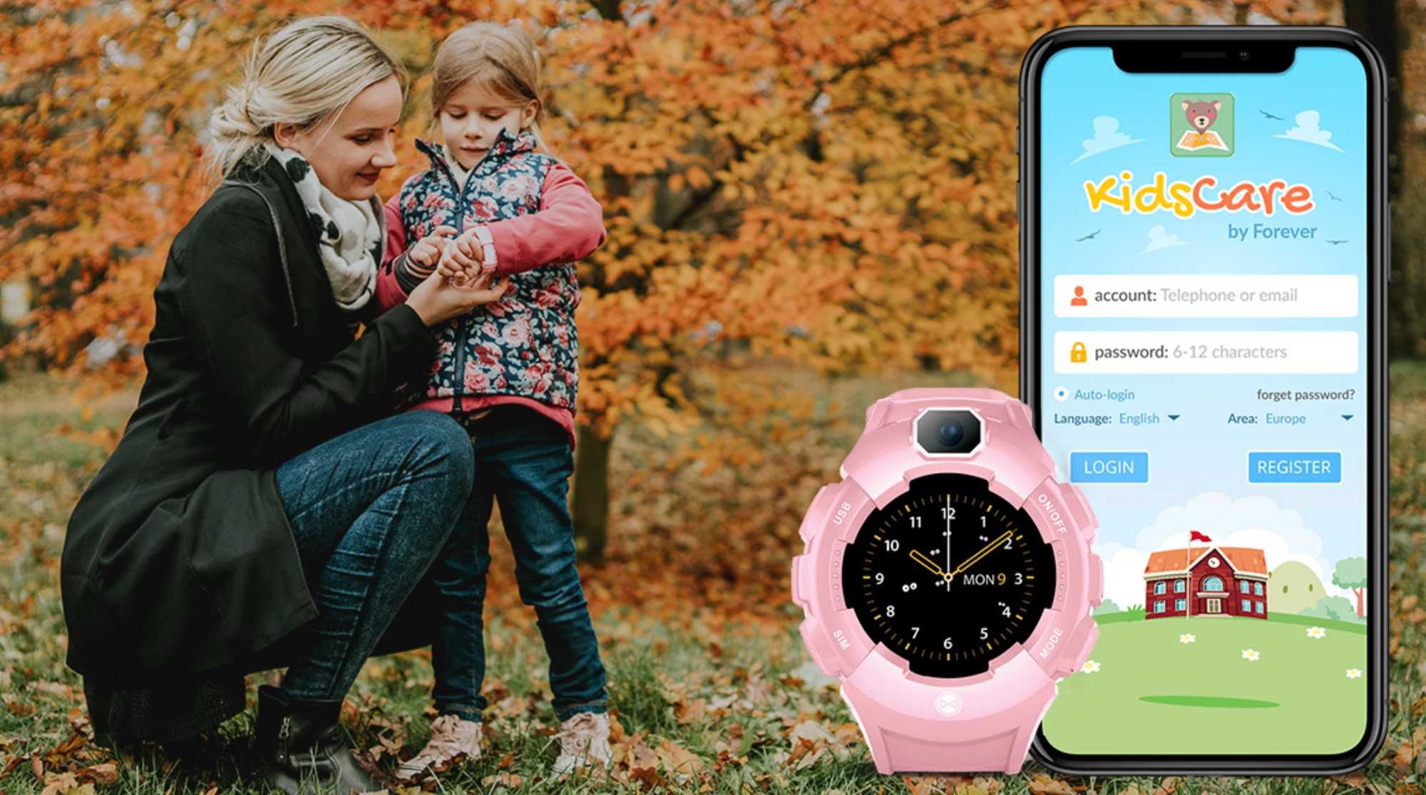 Smartwatch Kids Zegarek z GPS, WiFi, SOS, Śledzenie Trasy Dziecka