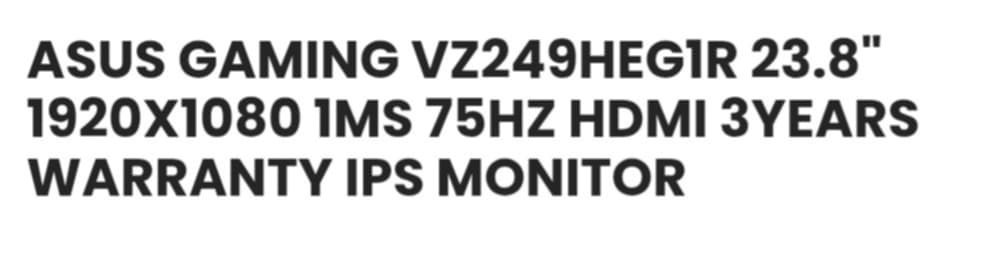 Monitor Asus 24'