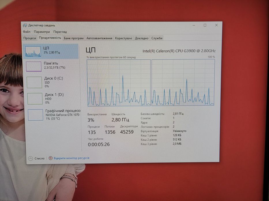 Системний Celeron G3900Ram 32гб