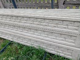 Podmurowka prefabrykowana płyty betonowe pod ogrodzenie