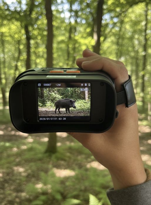 Binóculos Digital com Visão em Infravermelho - Ideal para Caça Noturna