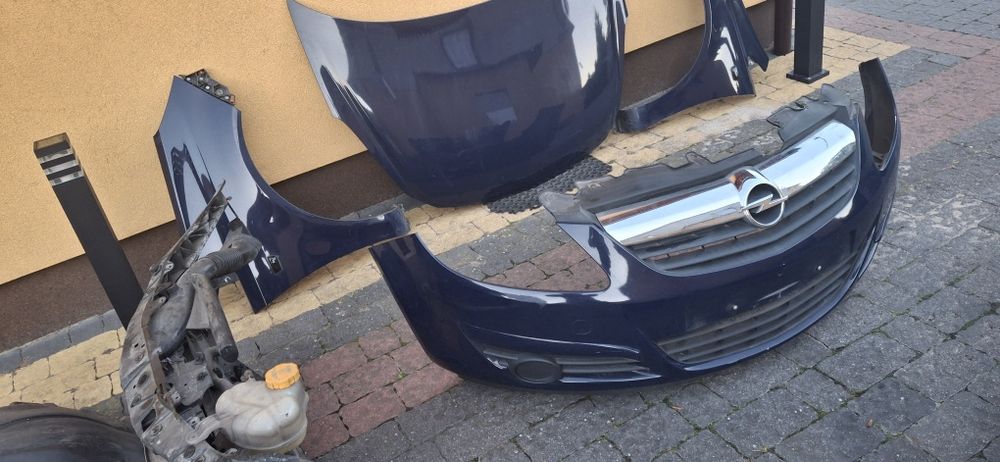 Kompletny przód zderzak lampy opel corsa D Z20Z