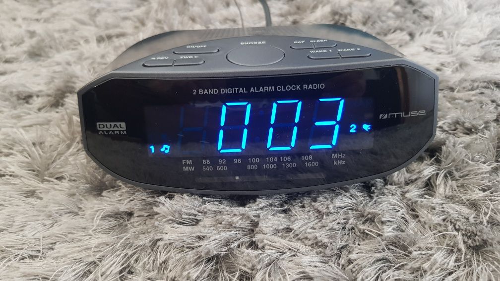 Rádio despertador Muse - Dual Alarm