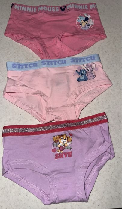 Дитячі трусики для дівчинки Stitch, Minnie Mouse, Paw Patron