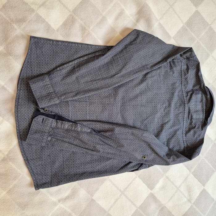 Koszula męska r. M, granatowa, s. Bdb