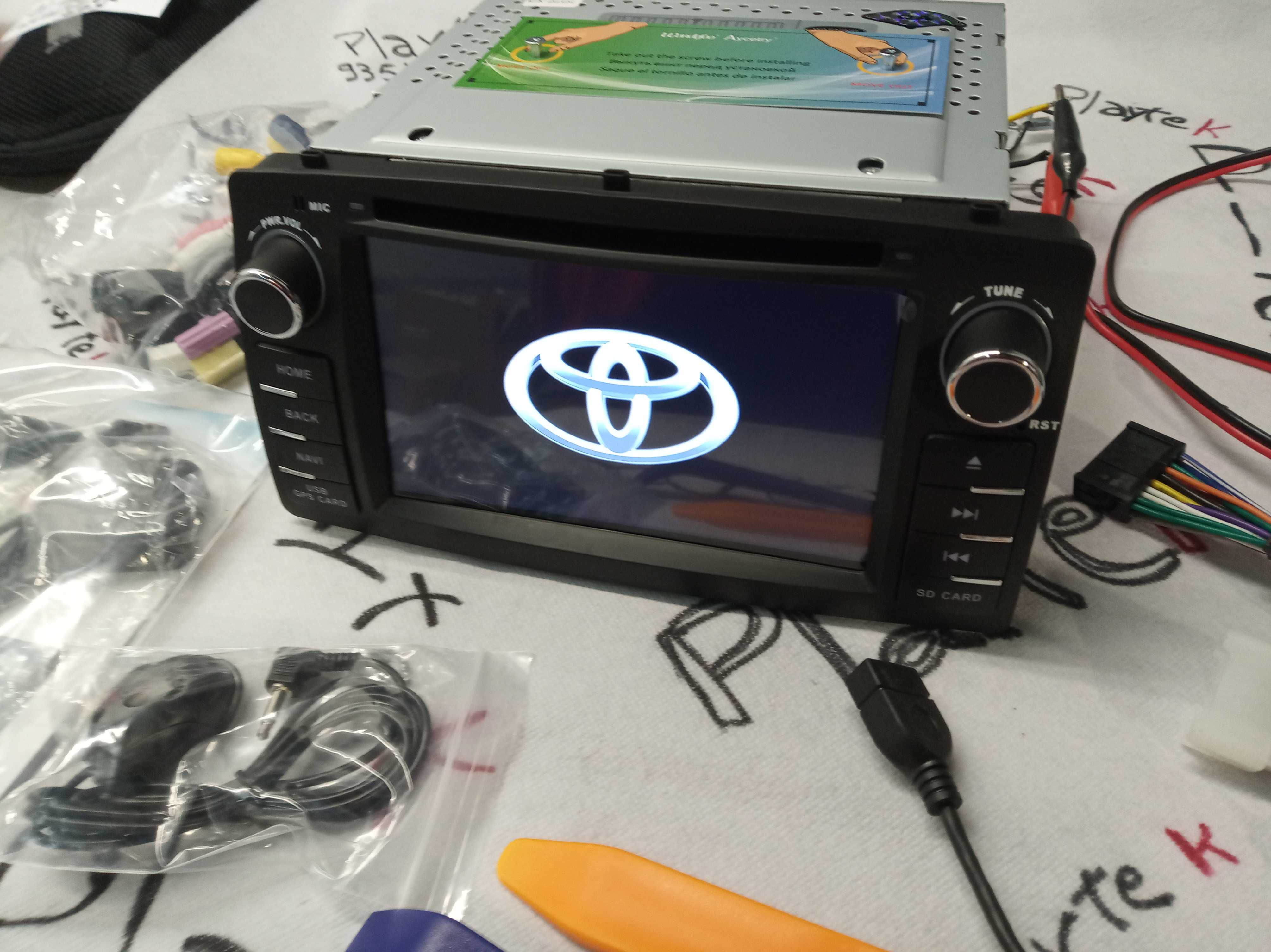 Radio 2 DIN Android TOYOTA Corolla e120 -  Novo Garantia