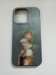 Etui na telefon Iphone 15 pro Case zielony artystyczny wzor