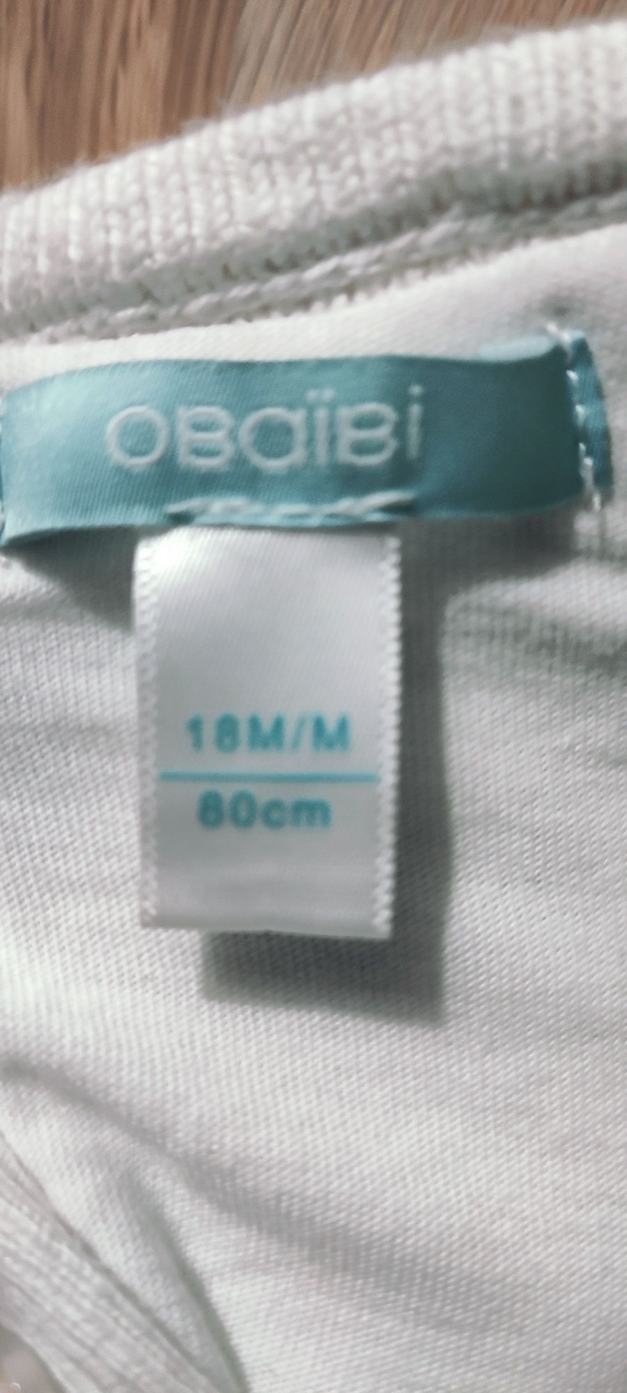 Okaidi Biała ciepła sukienka chrzest rozm. 80 + kamizelka futerko