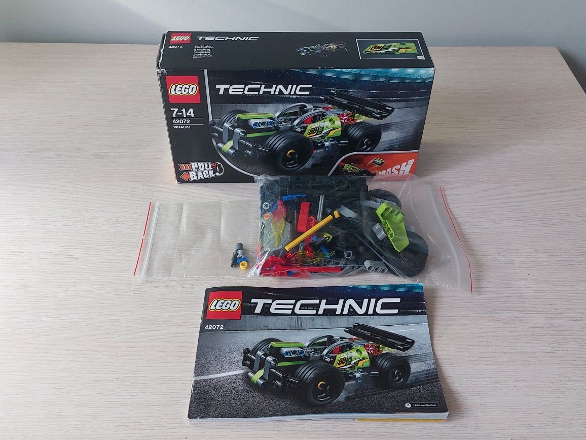 Klocki Lego Technic 42072 Żółta wyścigówka