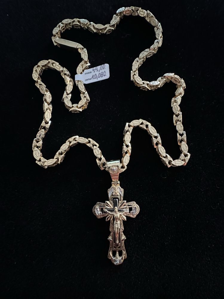Nowy Złoty Łańcuszek Cartier Pr.585 14K.  Okazja