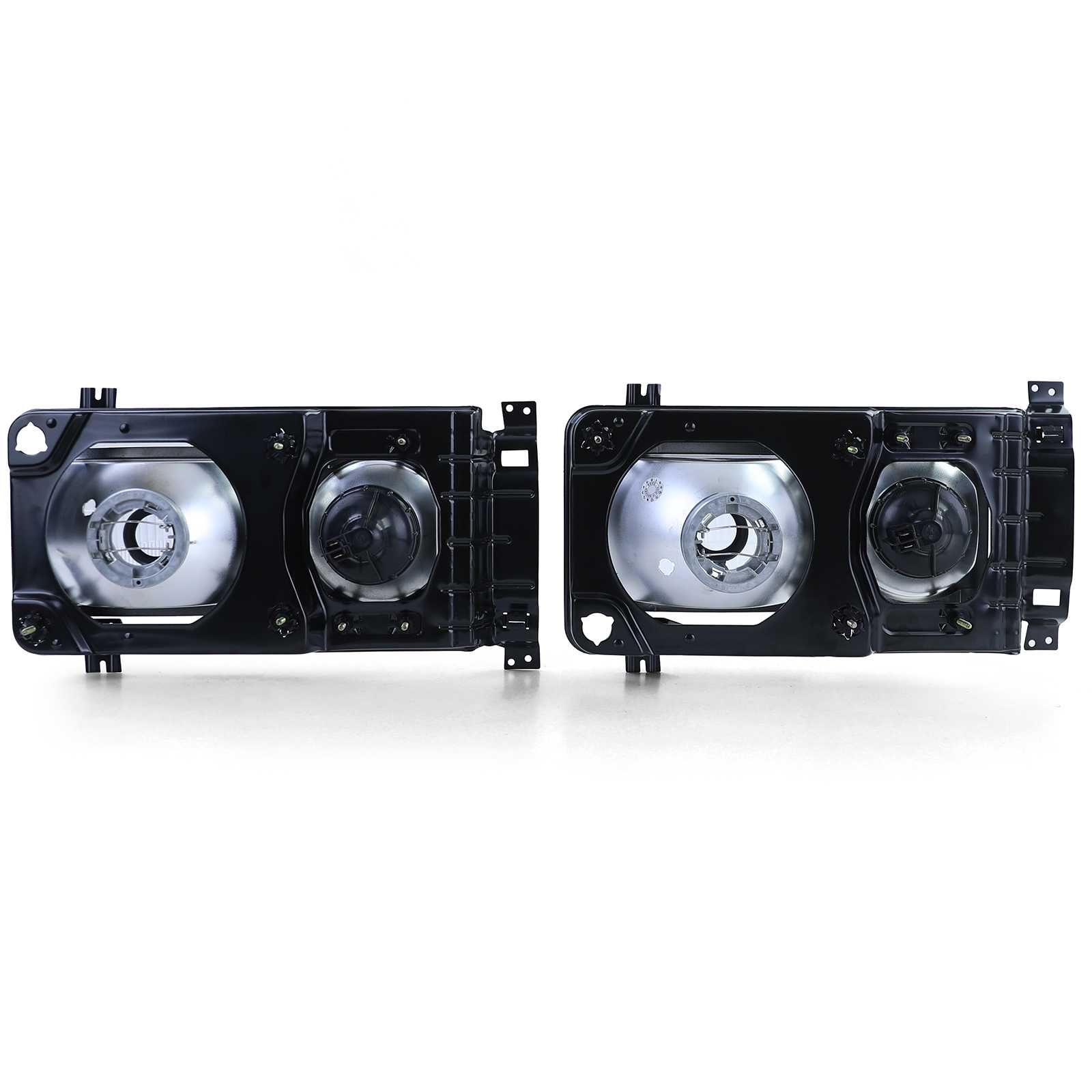 Par de faróis quadrados com grelha para VW T3 de 1979 a 1992