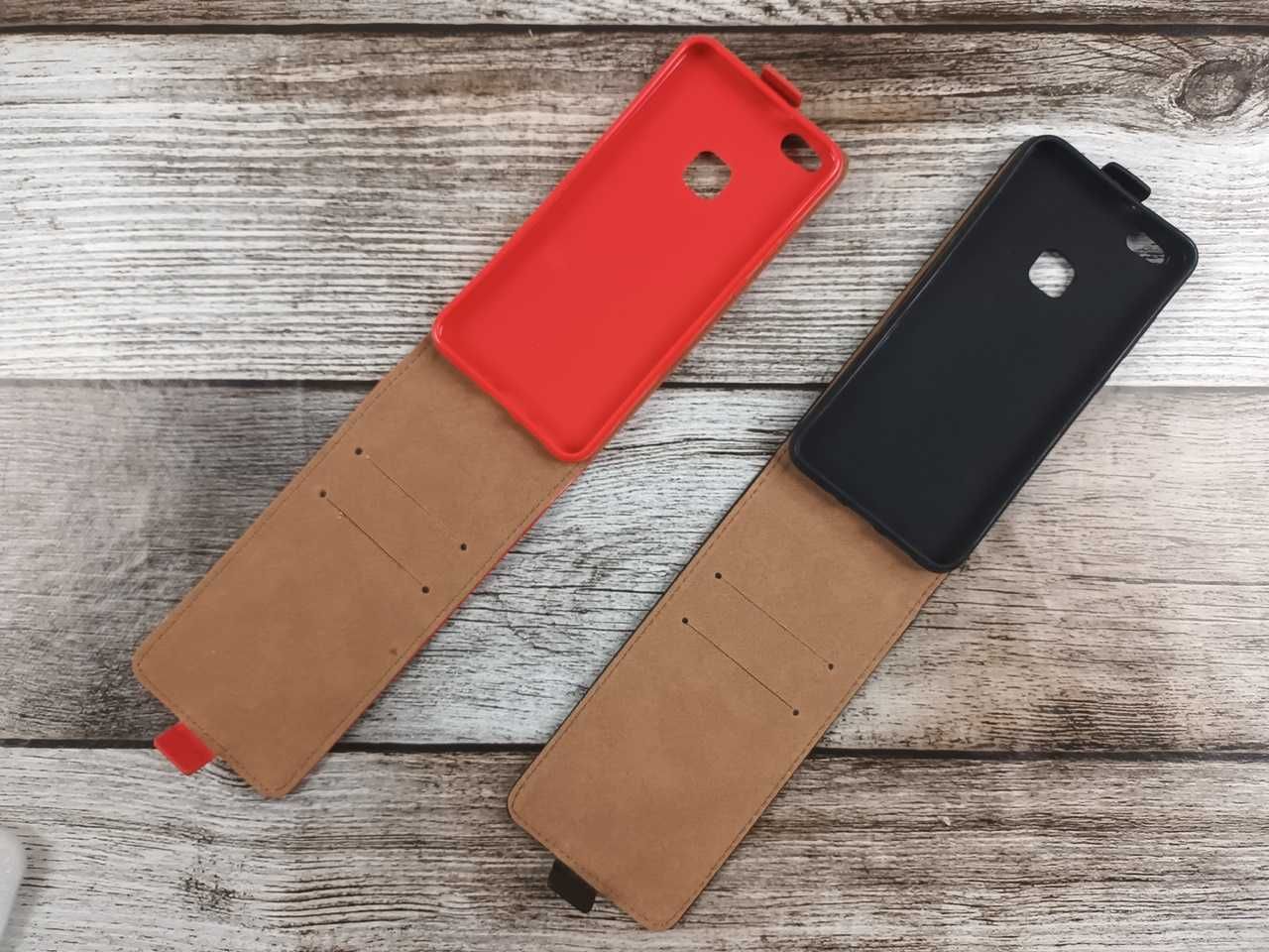 Etui Kabura Pionowa do Huawei P10 Lite + Szkło Hartowane