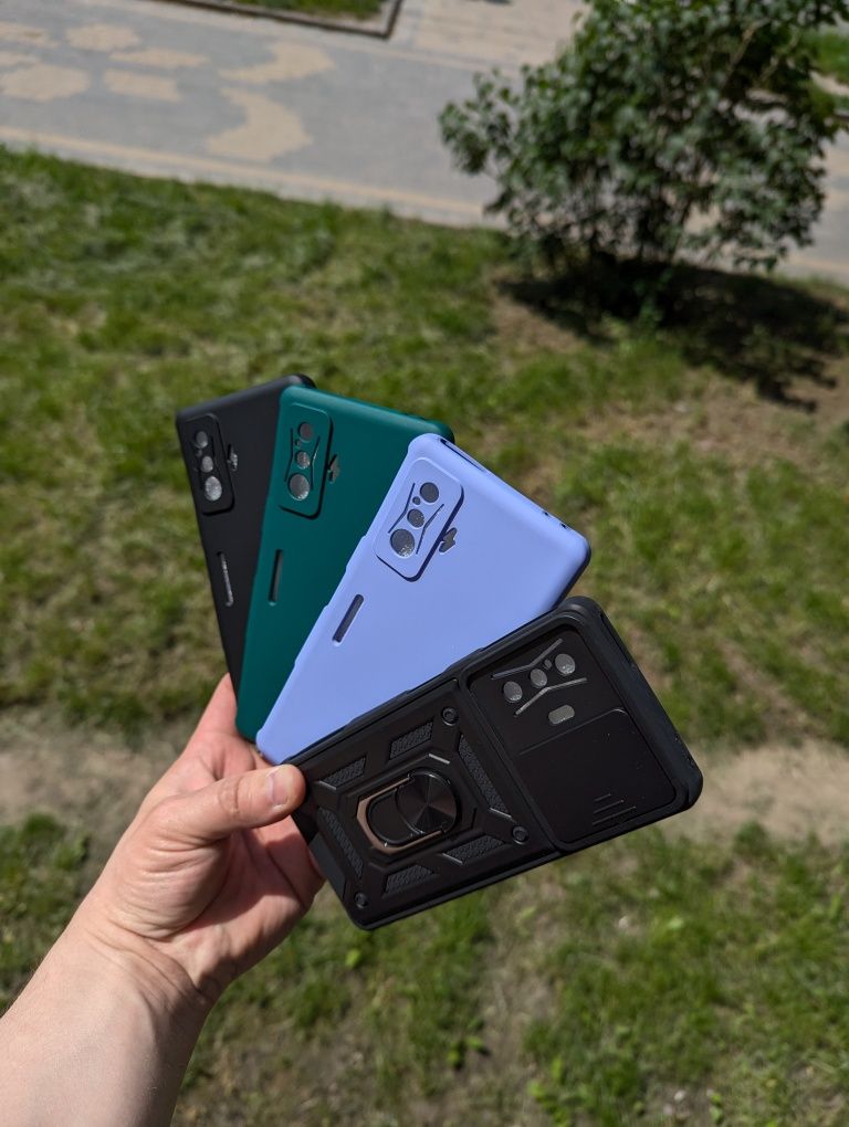 Противоударный чехол Poco F4 GT soft touch Чохол с кольцом