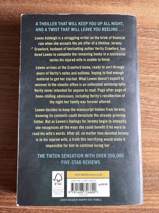 Livro verity - colleen hoover